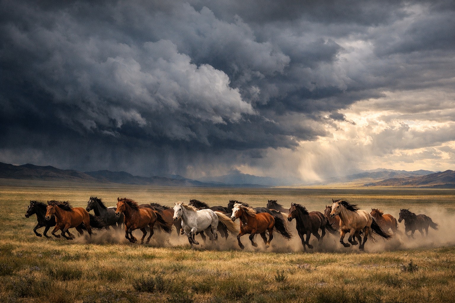 Caballos mongoles en las estepas, la raza más resistente del mundo que permitió a Gengis Kan conquistar medio mundo