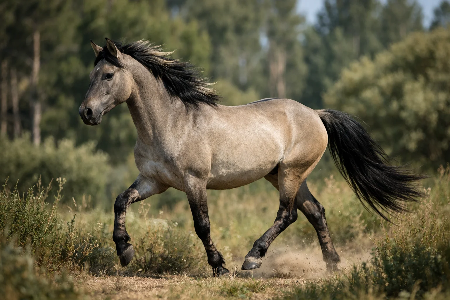 Caballo Sorraia: historia, características y legado