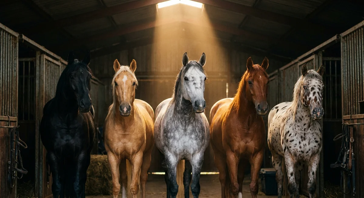 Genética del color en los caballos: eumelanina y feomelanina como base de todas las capas equinas