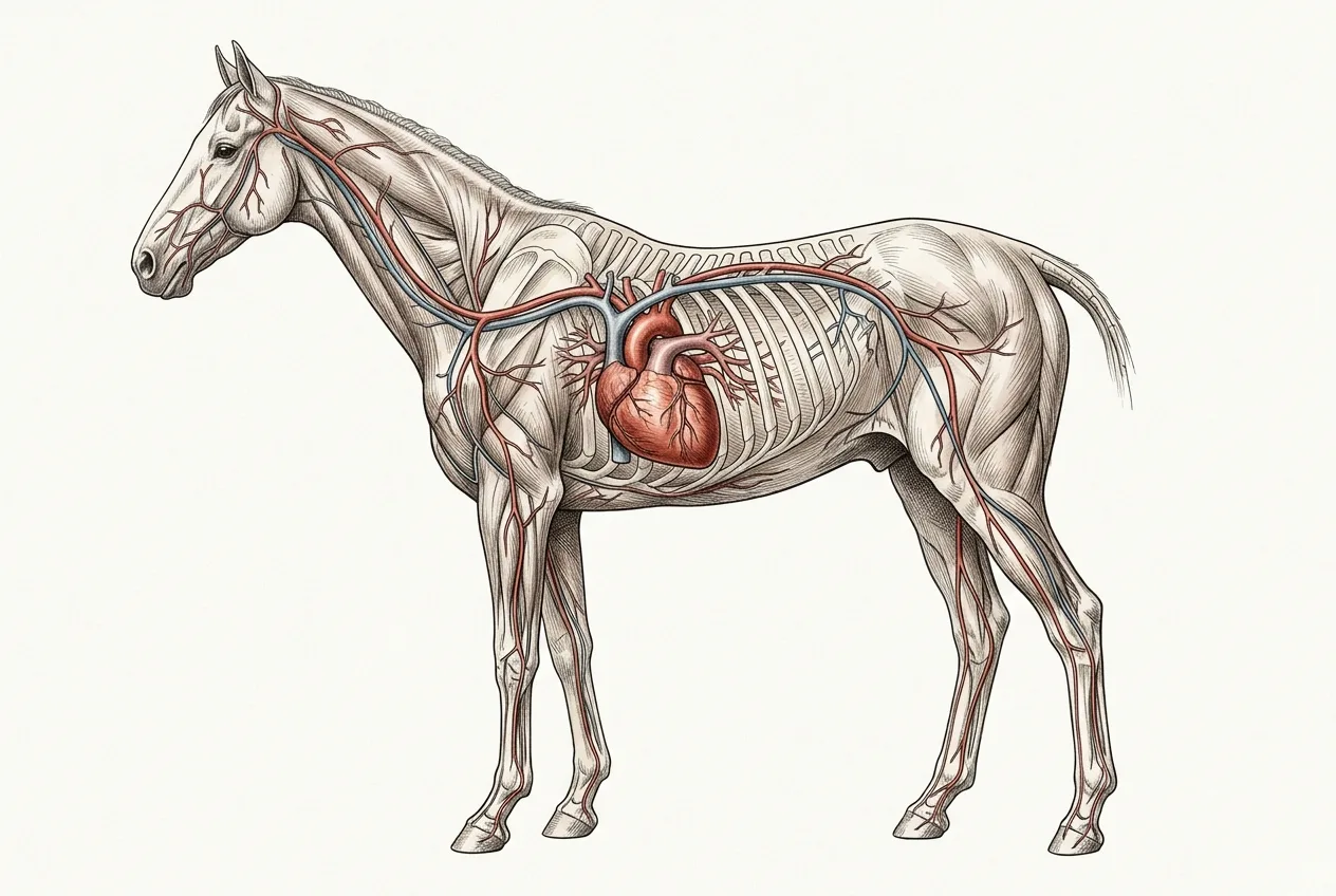 Anatomía del Pura Sangre Inglés: corazón excepcional y sistema cardiovascular